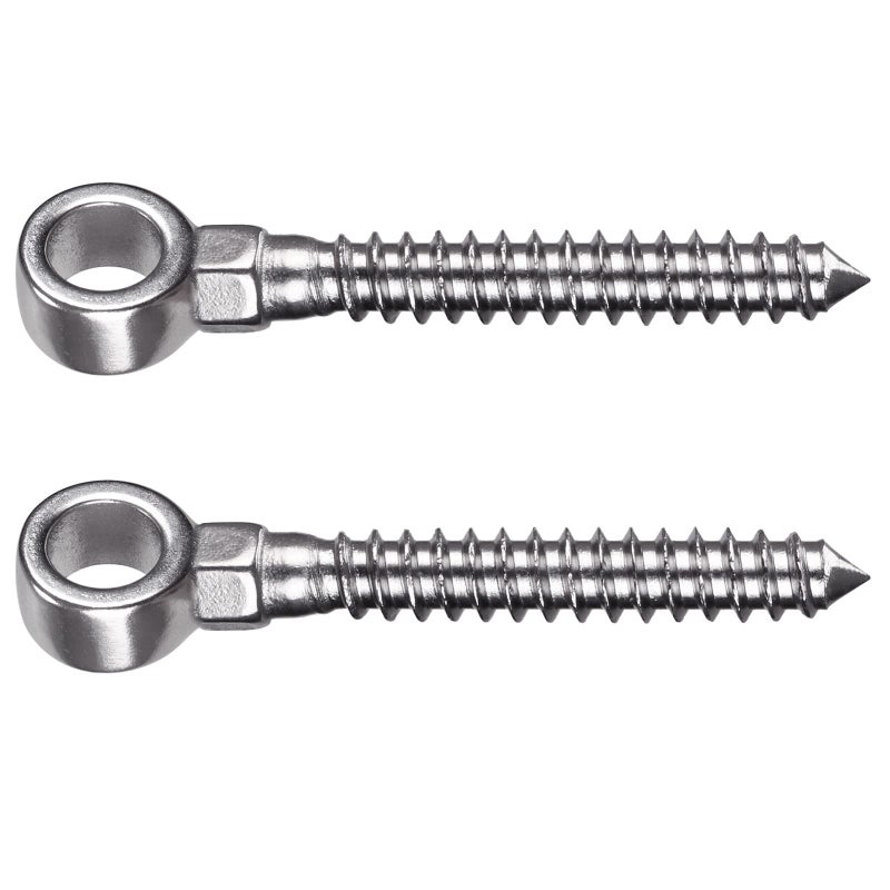 Insaga 304 Stainless Steel Gate Hinges for Wooden Fences  One-Piece Gate Hinge Eye for Wooden Farm Gate Hinge  Heavy Duty Gate Hinges with Hole Dia 5/8'' (2Pcs  M12) - Image 1